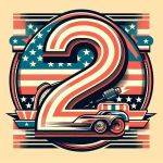 number 2 with flags' colors