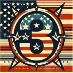 number 3 with flags' colors