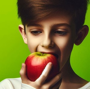 boy_eating_an_apple to eat