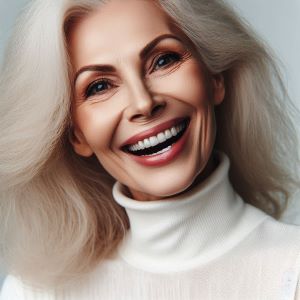 caucasian lady speaking