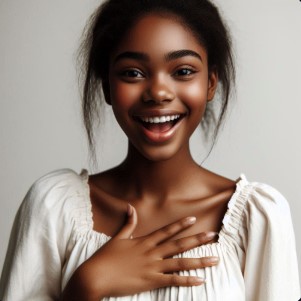 miss_young girl_speaking_hand on body