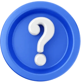 Transparent question mark