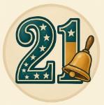 number 21 number 21 with the united states flag motif