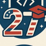 number 26 usa flags design
