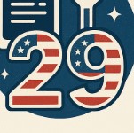 number 26 usa flags design