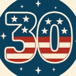 number 26 usa flags design