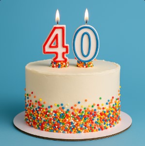 cake 40 candle
