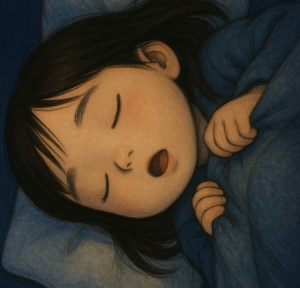 girl_ pillow night dark close eyes