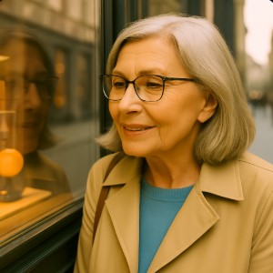 lady she is going to look at showcase