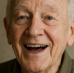 senior extreme close up speaking