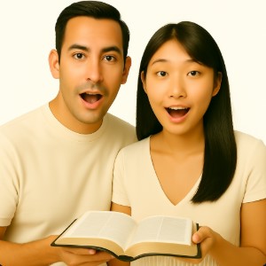 they have a bible they are speaking