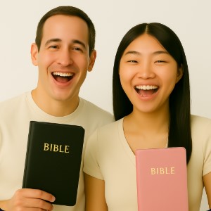 they have bibles they speaking are